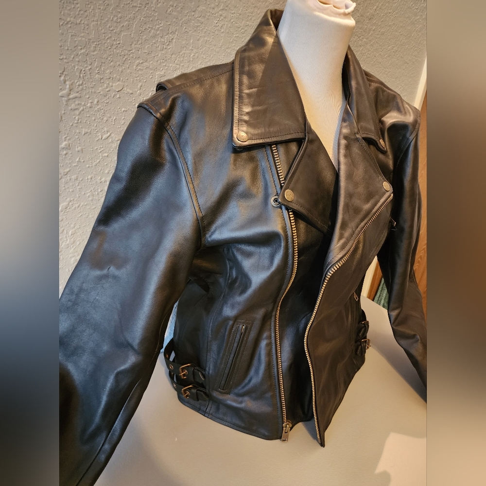 Vintage Leather Motorcycle Jacket